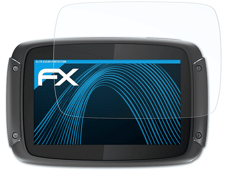 ATFOLIX 3x FX-Clear Displayschutz(für TomTom Rider 550)