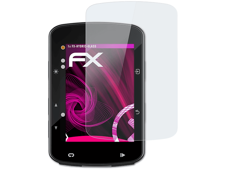 ATFOLIX Edge Garmin 520 Plus) Schutzglas(für FX-Hybrid-Glass