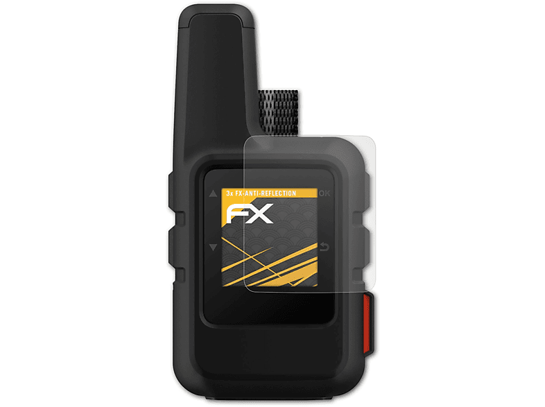 ATFOLIX inReach Mini) Garmin FX-Antireflex Displayschutz(für 3x