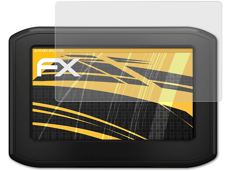 ATFOLIX 3x FX-Antireflex Displayschutz(für Garmin Zumo 396 LMT-S)