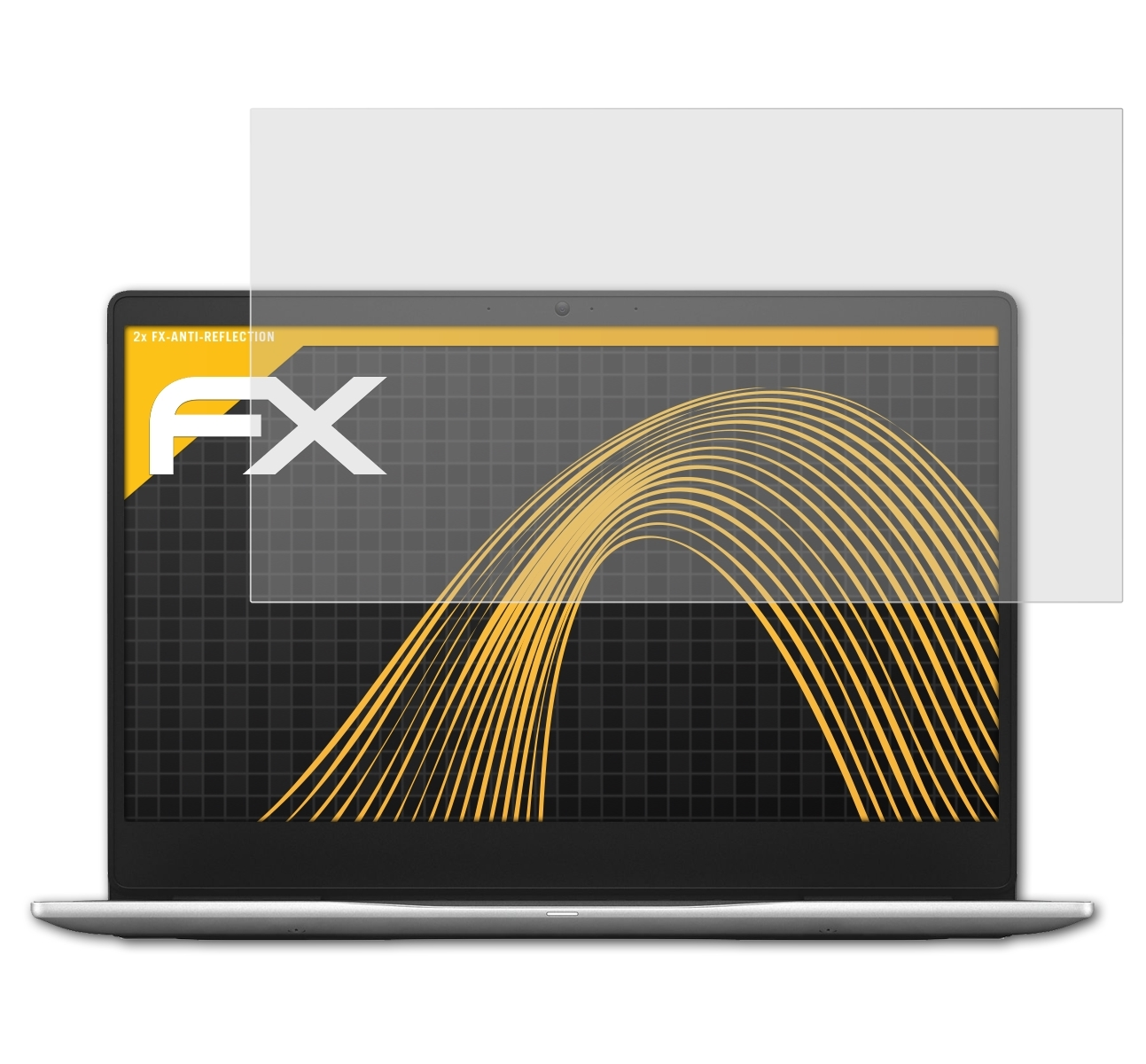 2x Displayschutz(für (7370)) 13 7000 Inspiron FX-Antireflex ATFOLIX Dell