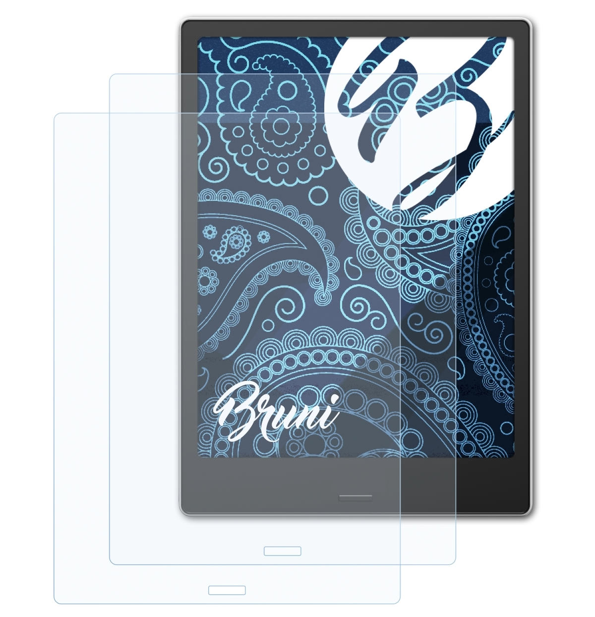 BRUNI 2x Basics-Clear Plus) Note Schutzfolie(für BOOX