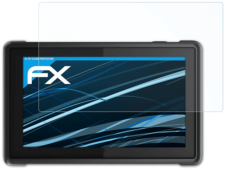 ATFOLIX 3x FX-Clear Displayschutz(für TomTom 8270) Pro