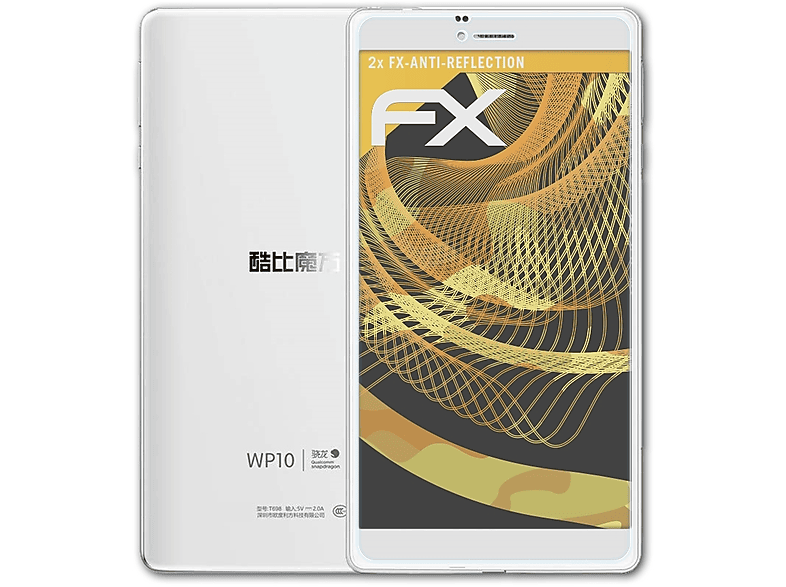 ATFOLIX 2x Displayschutz(für WP10) Cube FX-Antireflex