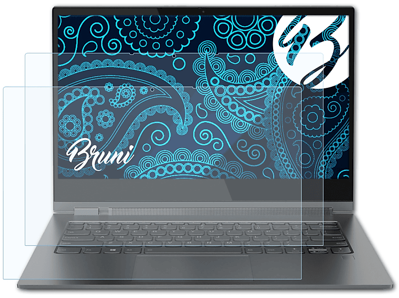 BRUNI 2x Basics-Clear Schutzfolie(für Lenovo Yoga C930-13IKB) | Tabletschutzfolien