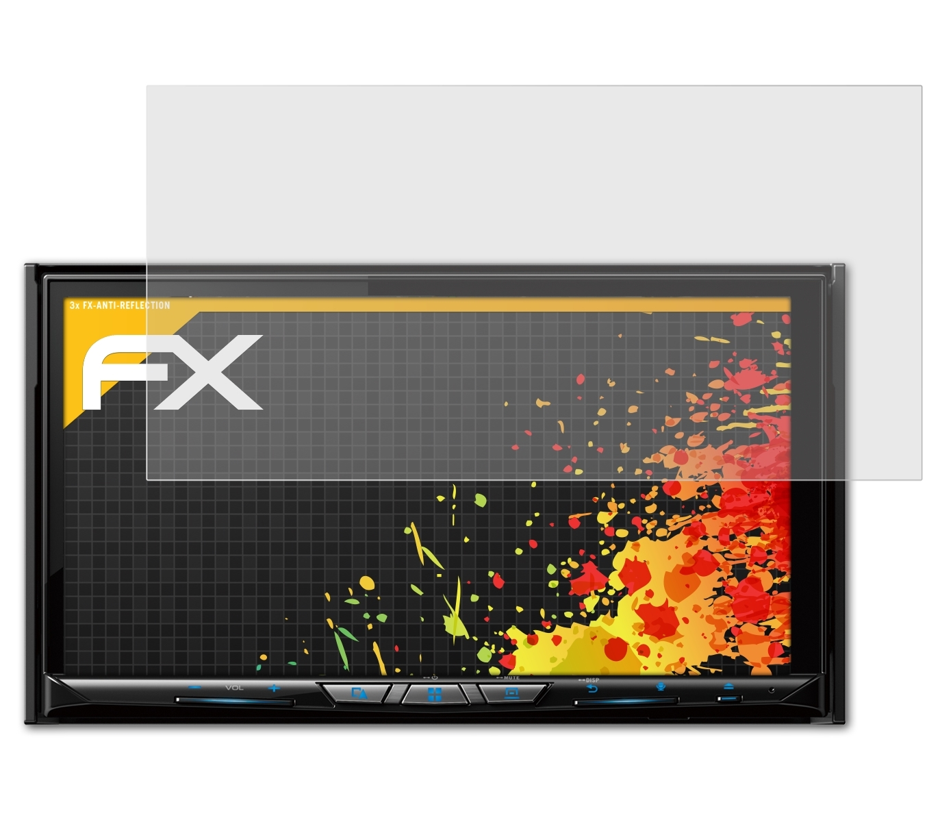 ATFOLIX 3x FX-Antireflex Displayschutz(für Pioneer Avic-Z910DAB)