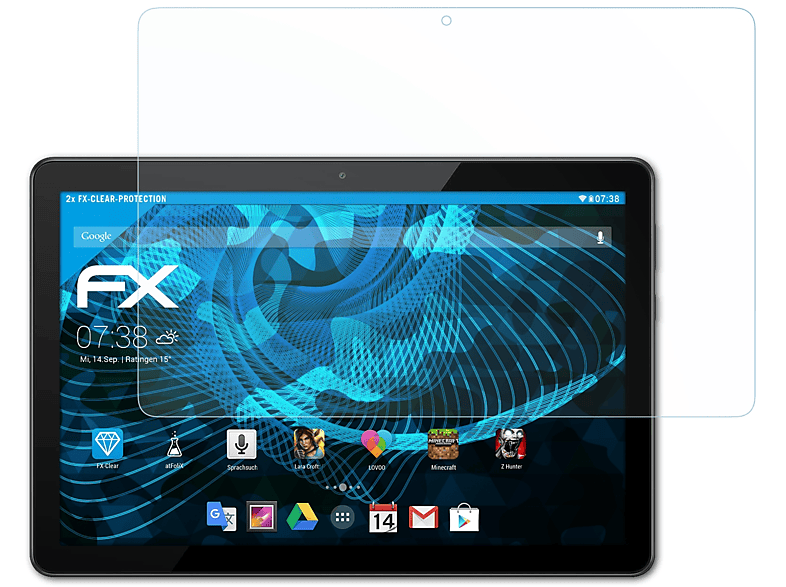 ATFOLIX 2x FX-Clear Displayschutz(für Huawei MediaPad T5 10)