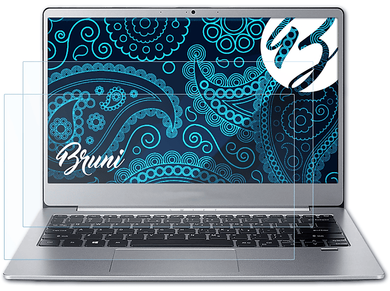 BRUNI 2x Basics-Clear Schutzfolie(für Acer (SF313-51)) Swift 3