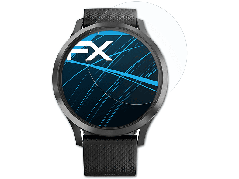 ATFOLIX 3x FX-Clear Displayschutz(für Garmin Vivomove HR)