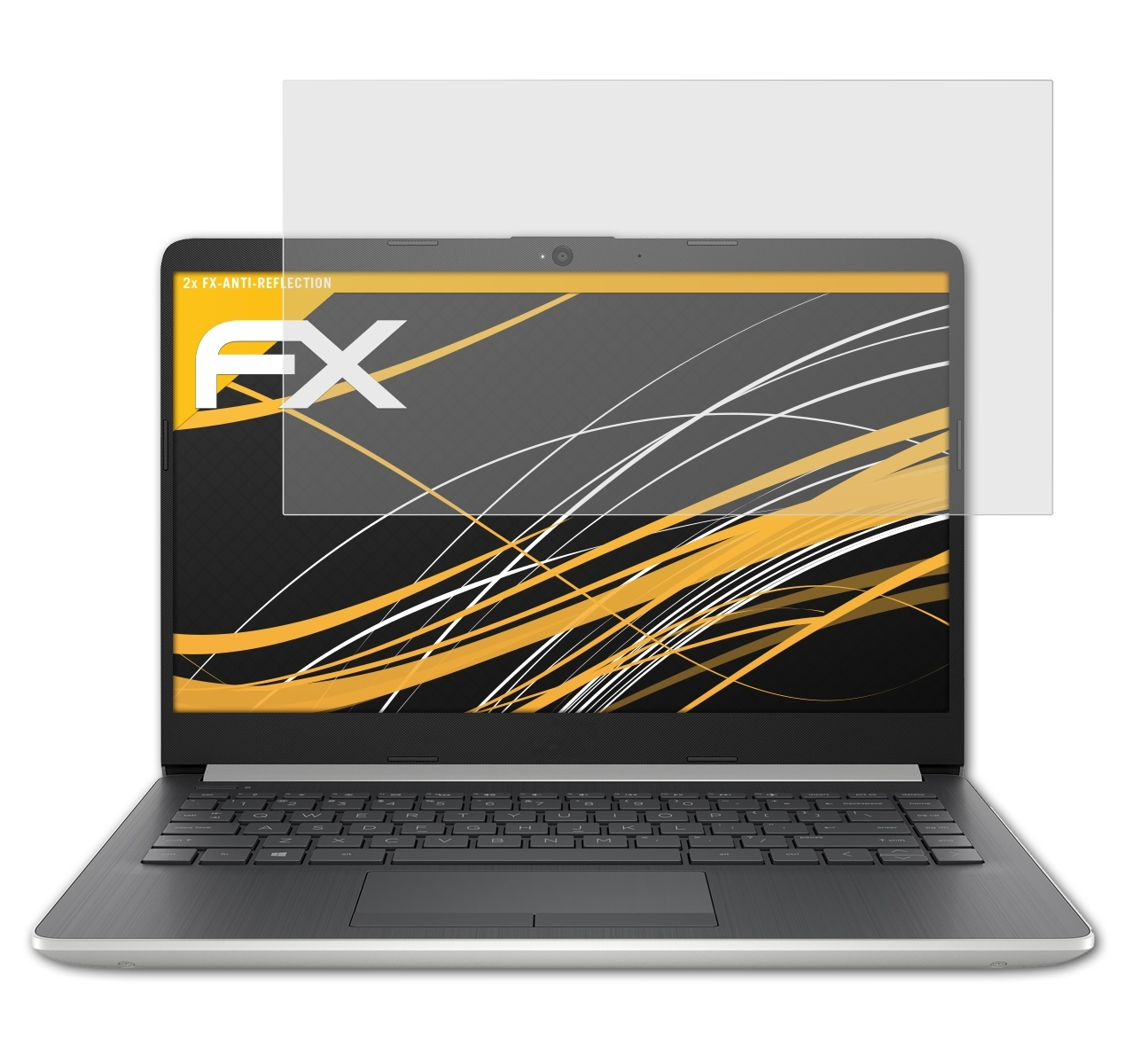 ATFOLIX 2x FX-Antireflex Displayschutz(für Notebook 14-cf1300ng) HP