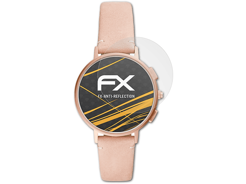 ATFOLIX 3x FX-Antireflex Harper) Displayschutz(für Q Fossil