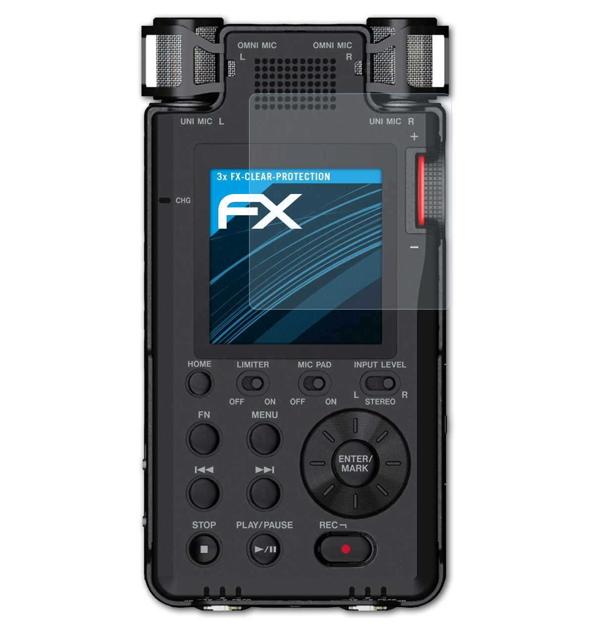 DR-100MKIII) Displayschutz(für ATFOLIX FX-Clear 3x Tascam