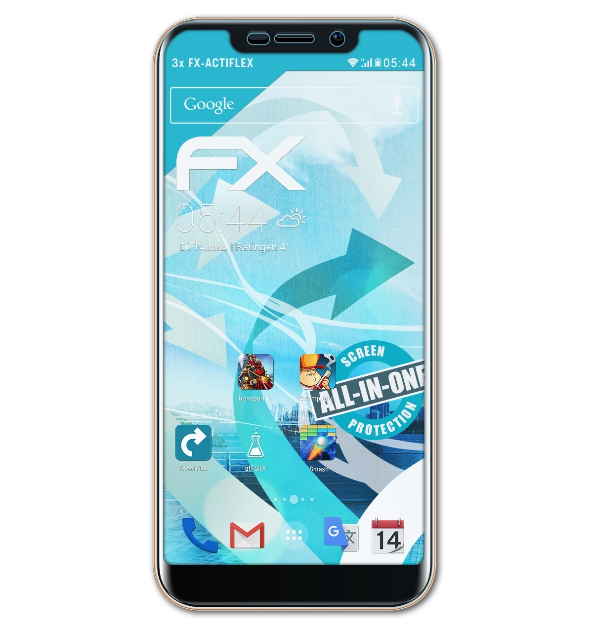 FX-ActiFleX ATFOLIX 3x Displayschutz(für Doogee X70)