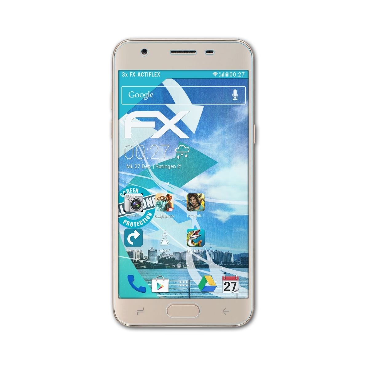 ATFOLIX 3x FX-ActiFleX Displayschutz(für Galaxy J3 Star) Samsung