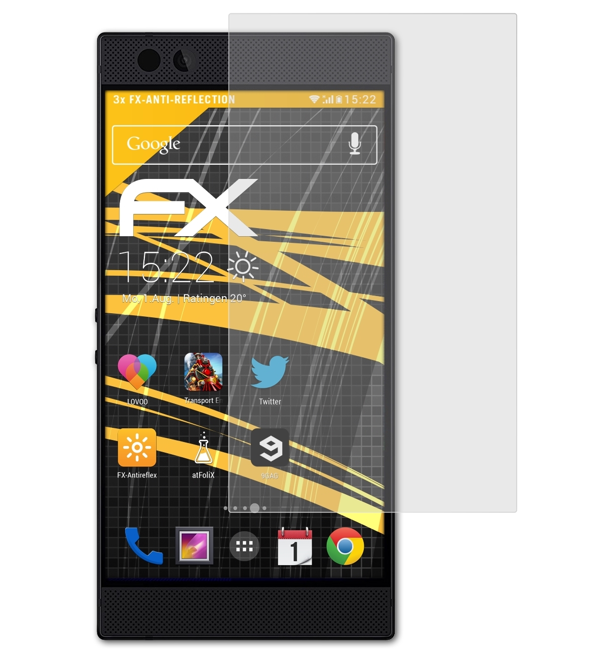 ATFOLIX 3x FX-Antireflex Phone Displayschutz(für 2) Razer
