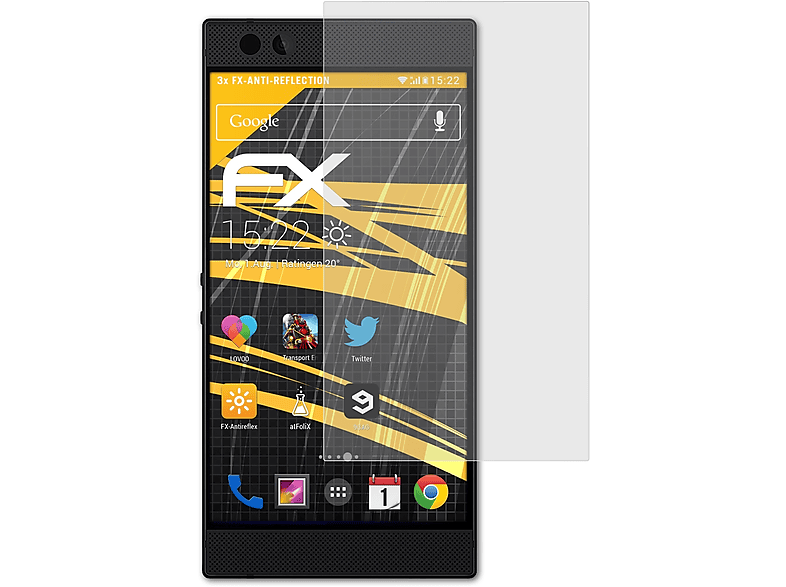 Displayschutz(für 3x 2) Phone FX-Antireflex ATFOLIX Razer