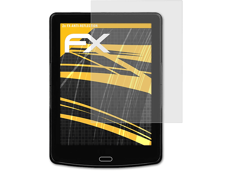 ATFOLIX 2x Displayschutz(für FX-Antireflex Prime HD) inkBook