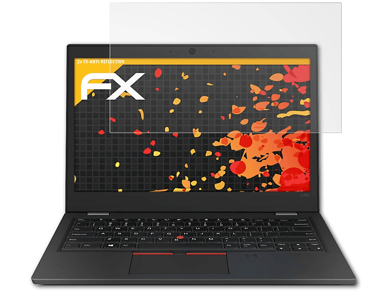 ATFOLIX 2x FX-Antireflex Displayschutz(für Lenovo ThinkPad L390)