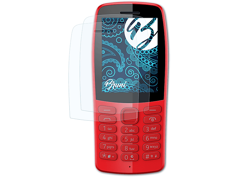 BRUNI 2x Basics-Clear Schutzfolie(für Nokia 210)