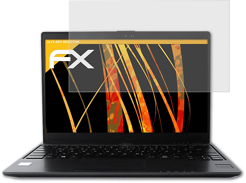 ATFOLIX 2x FX-Antireflex Displayschutz(für Fujitsu Lifebook U938)