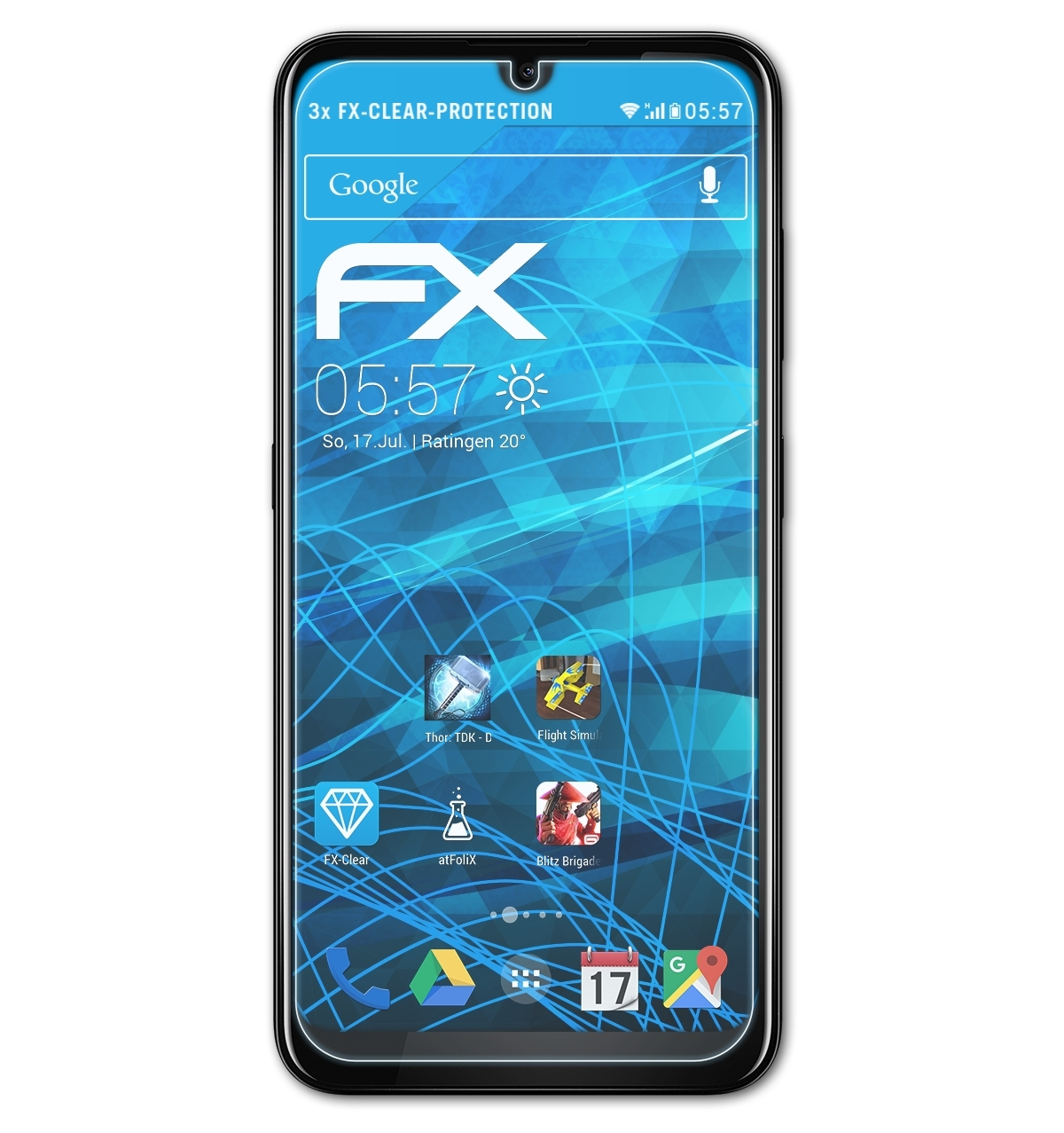 3x ATFOLIX Displayschutz(für Nokia FX-Clear 3.2)