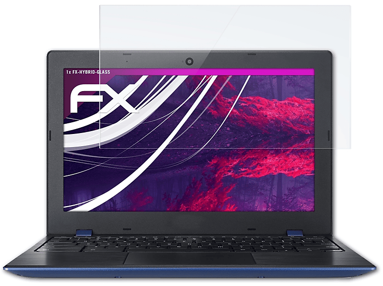 ATFOLIX FX-Hybrid-Glass Schutzglas(für Acer (CB311-8H)) 11 Chromebook