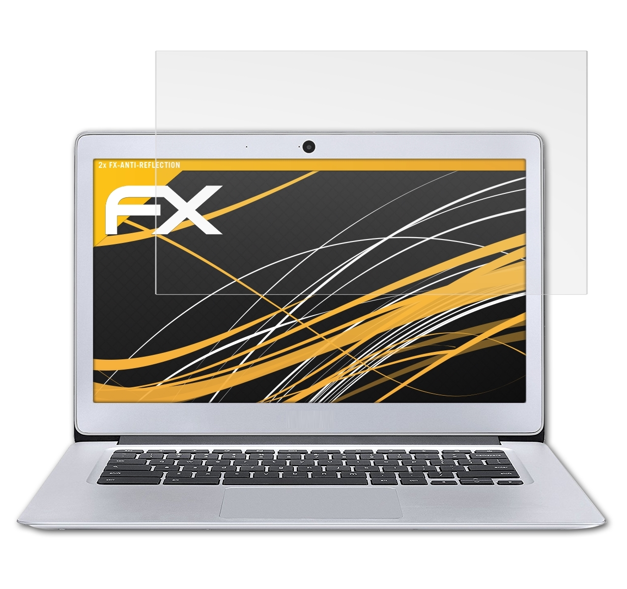 ATFOLIX 2x FX-Antireflex Displayschutz(für Acer 14 (CB3-431)) Chromebook