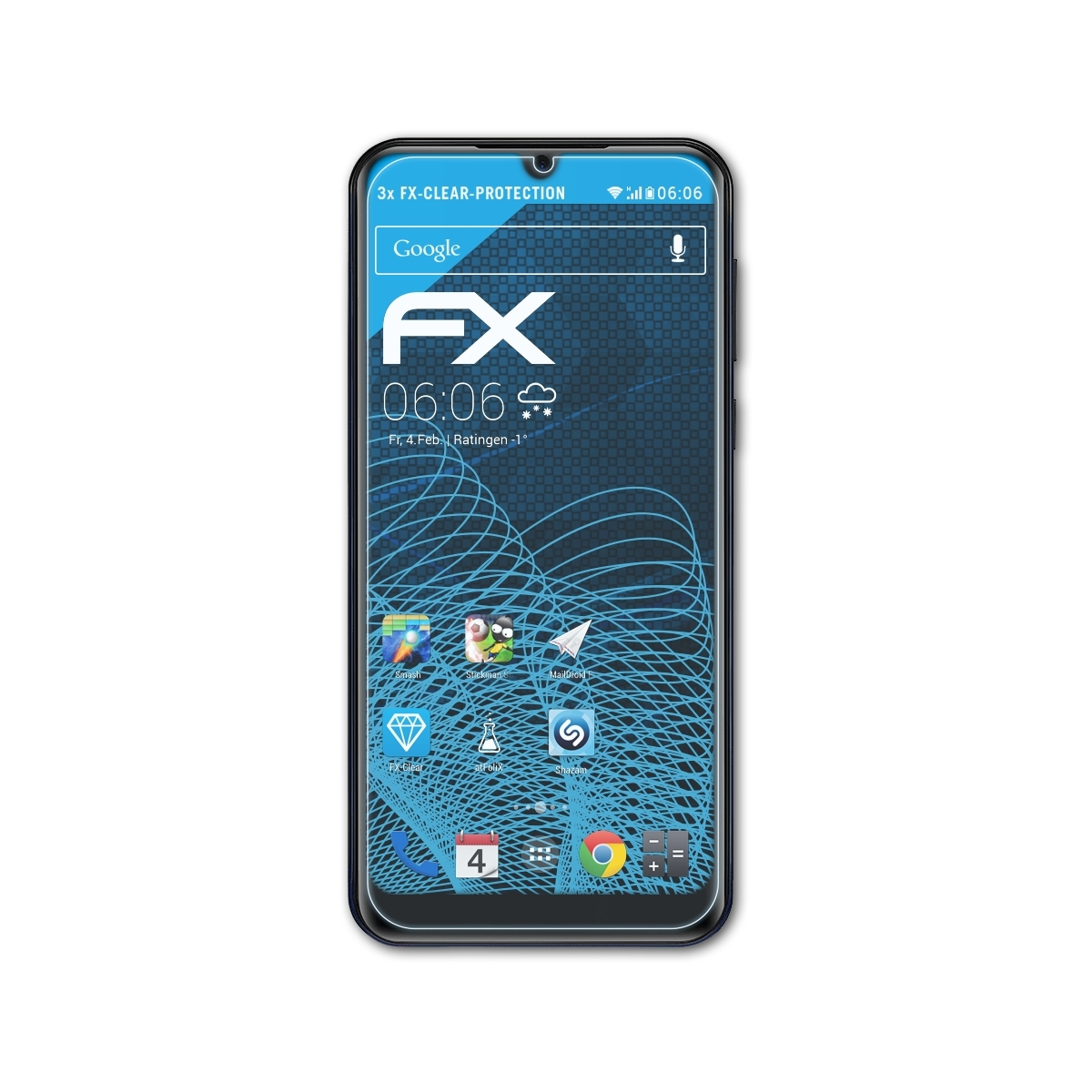 ATFOLIX 3x FX-Clear Displayschutz(für Prestigio S Max)