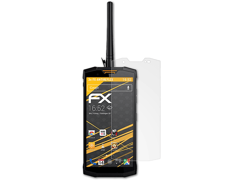 ATFOLIX 3x FX-Antireflex Displayschutz(für Doogee S80 Lite)