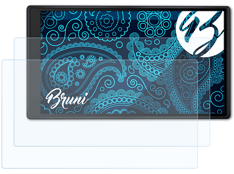 BRUNI 2x Basics-Clear Schutzfolie(für Garmin DriveSmart 55)