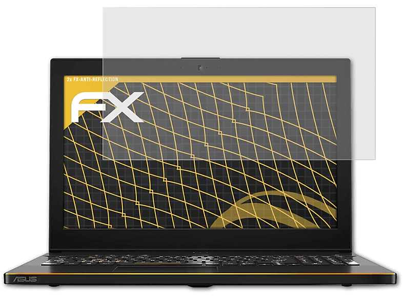 ATFOLIX 2x FX-Antireflex Displayschutz(für Asus ROG Zephyrus M (GM501))