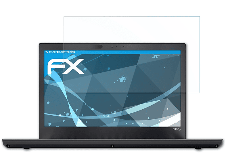 T470P) Displayschutz(für 2x Lenovo ThinkPad FX-Clear ATFOLIX