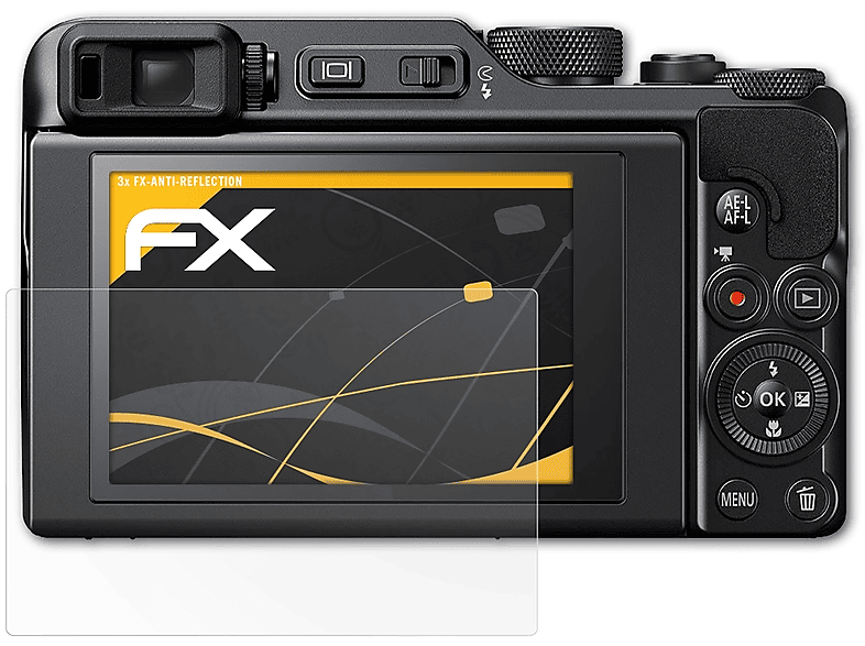 Nikon A1000) Coolpix 3x FX-Antireflex Displayschutz(für ATFOLIX