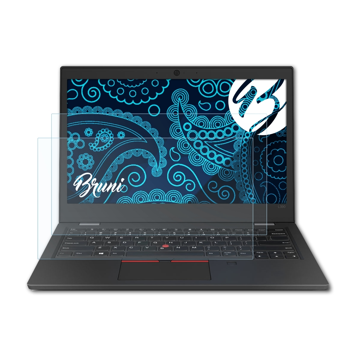 BRUNI 2x L390) Lenovo ThinkPad Basics-Clear Schutzfolie(für