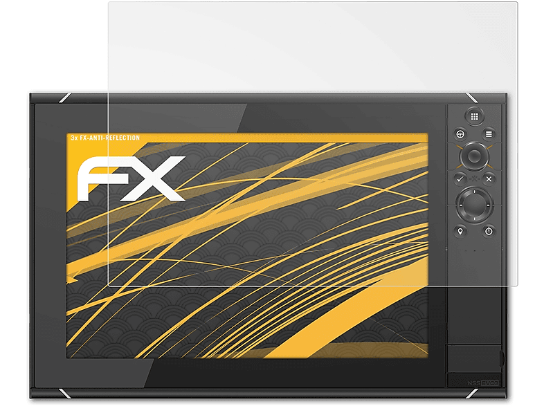 ATFOLIX 3x FX-Antireflex Displayschutz(für Simrad NSS12 evo3)