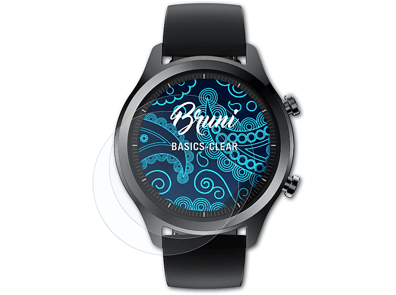 Basics-Clear TicWatch Mobvoi 2x Schutzfolie(für BRUNI C2)