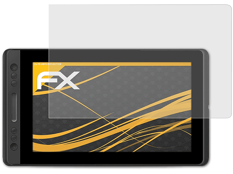 ATFOLIX 2x FX-Antireflex Displayschutz(für Huion Kamvas Pro 13 (GT133))