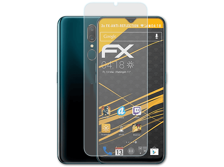 Displayschutz(für A9) 3x FX-Antireflex ATFOLIX Oppo
