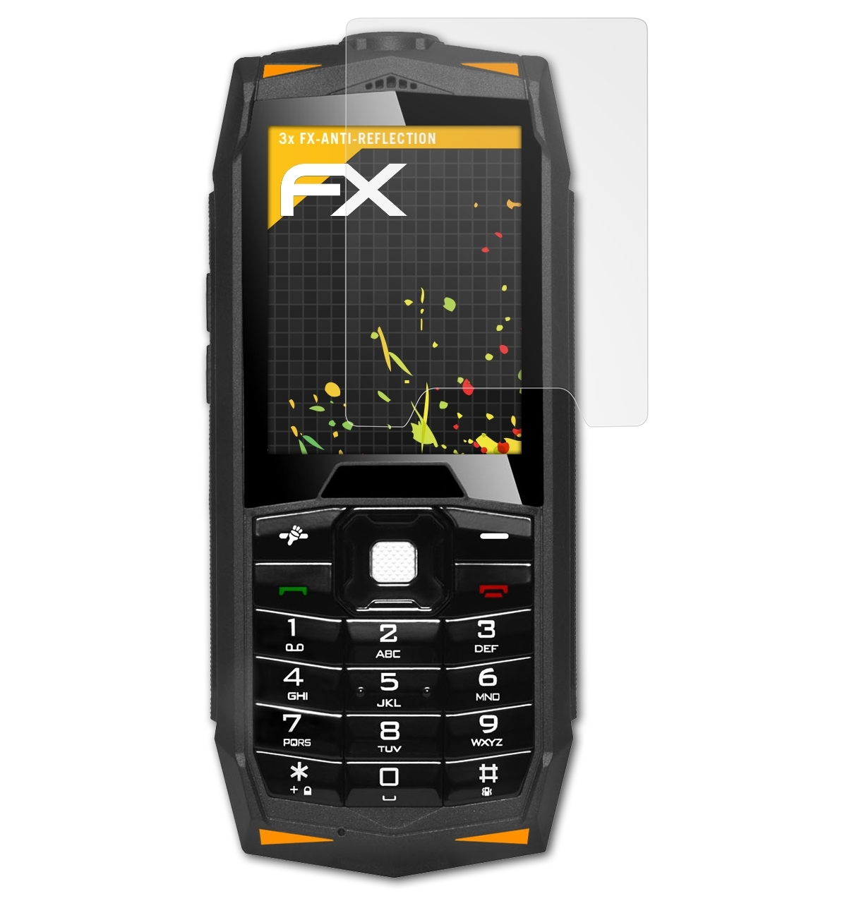 FX-Antireflex Displayschutz(für ATFOLIX 3x StrongPhone Evolveo Z3)
