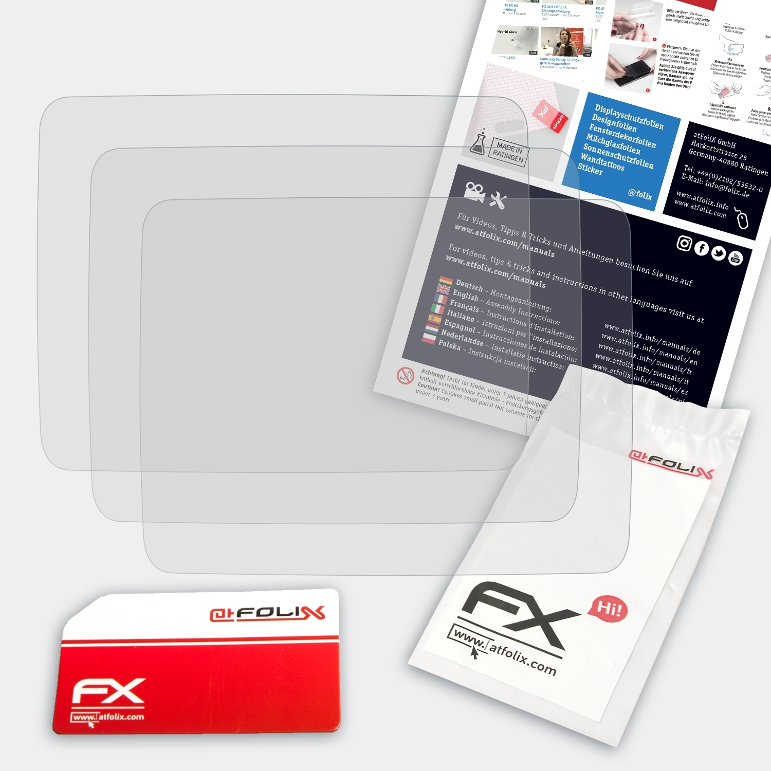 Displayschutz(für FinePix FX-Antireflex XP140) Fujifilm ATFOLIX 3x