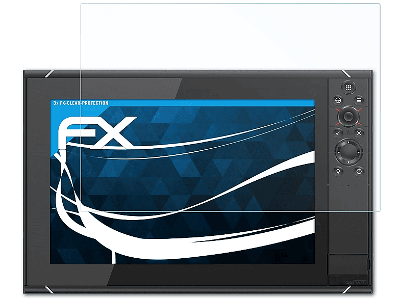 ATFOLIX 3x FX-Clear NSS12 evo3) Displayschutz(für Simrad