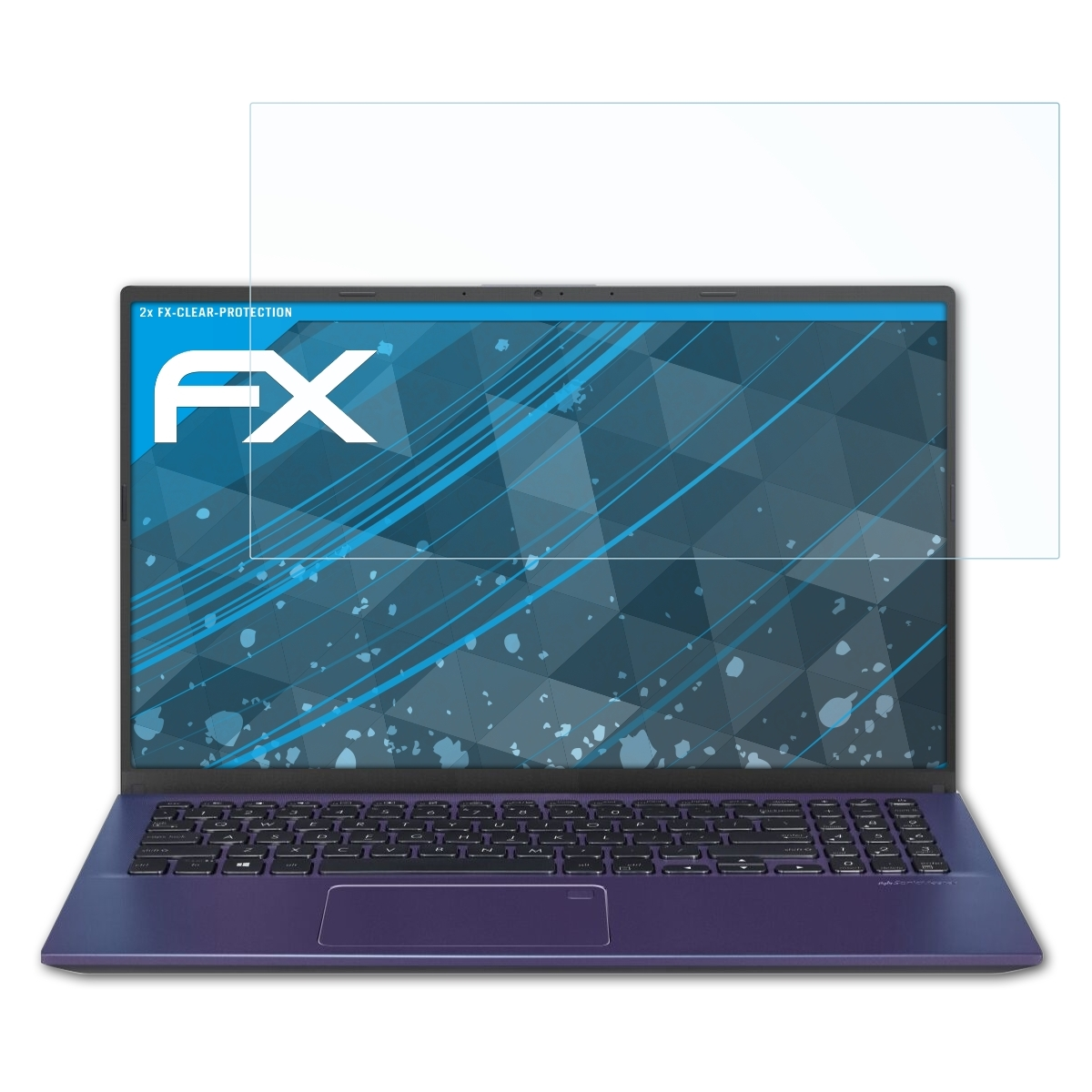 FX-Clear 2x ATFOLIX Displayschutz(für VivoBook (X512FA)) Asus 15