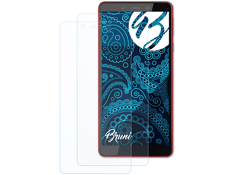BRUNI 2x Basics-Clear Schutzfolie(für Nokia 1 Plus)