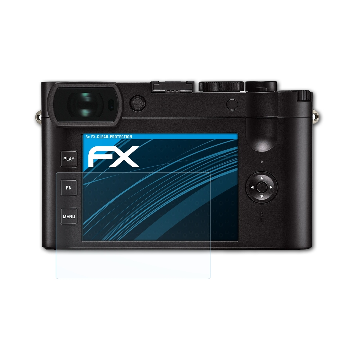 Leica 3x ATFOLIX Q2) FX-Clear Displayschutz(für