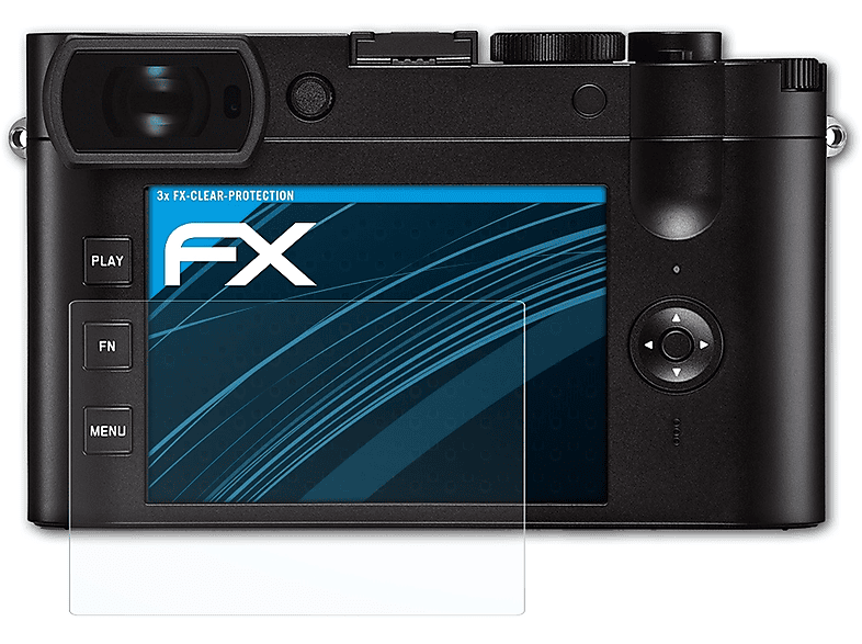 ATFOLIX 3x FX-Clear Displayschutz(für Q2) Leica