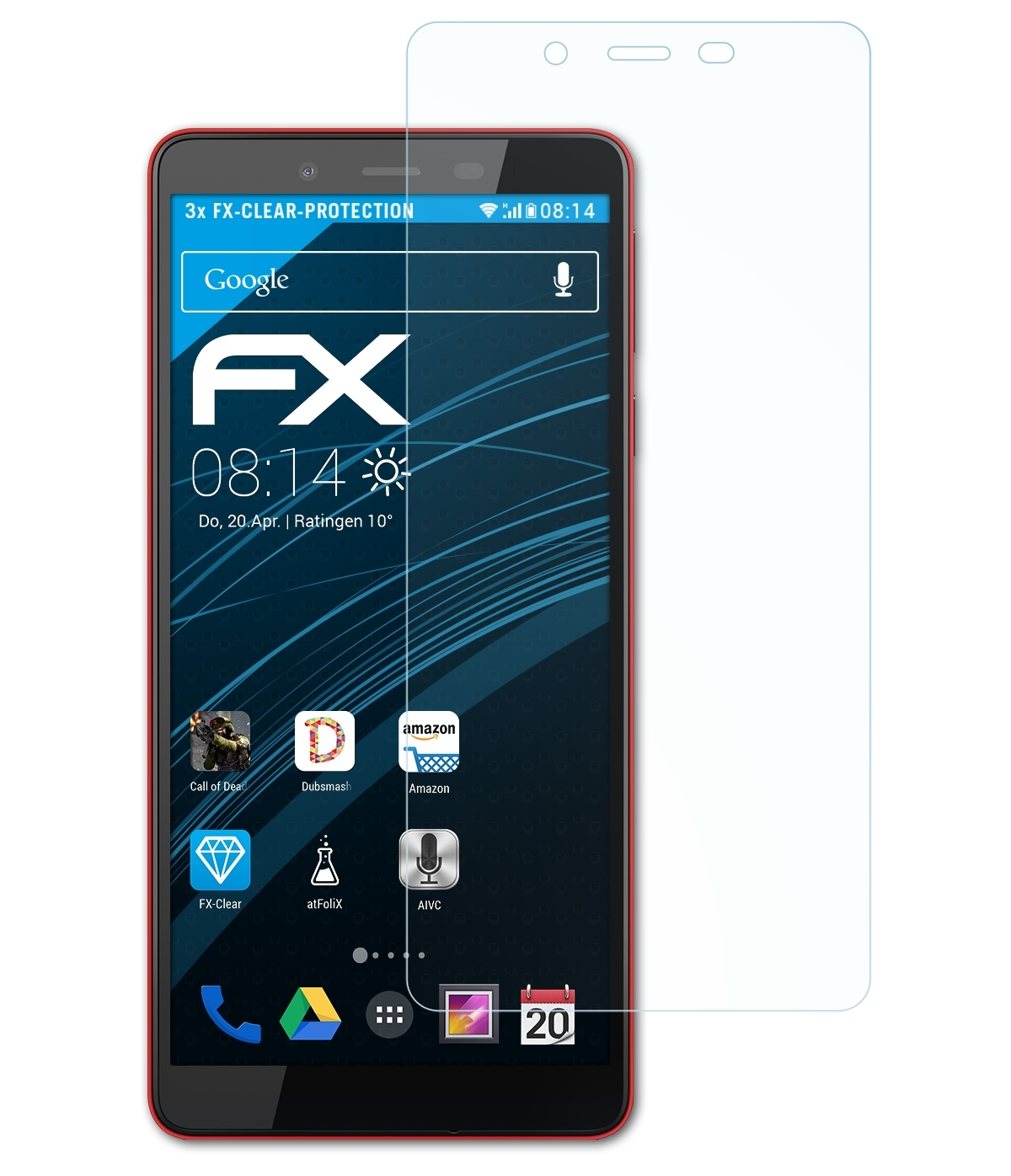 FX-Clear Plus) 3x Displayschutz(für ATFOLIX 1 Nokia