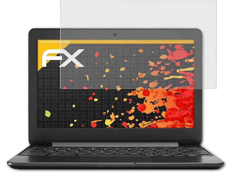 ATFOLIX 2x FX-Antireflex Displayschutz(für (11.6 inch) Google 3 Chromebook (Samsung))