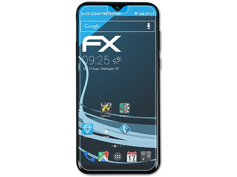 ATFOLIX FX-Clear Y8) Displayschutz(für 3x Doogee