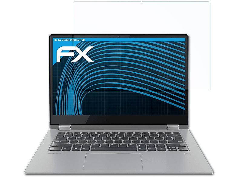 ATFOLIX 2x FX-Clear Displayschutz(für Lenovo Yoga 530 (14 inch))