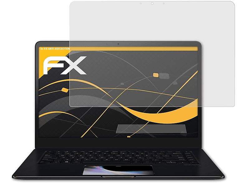 atFoliX 2x Schutzfolie für Asus Eee Pad Transformer Prime TF201 matt&stoßfest eB